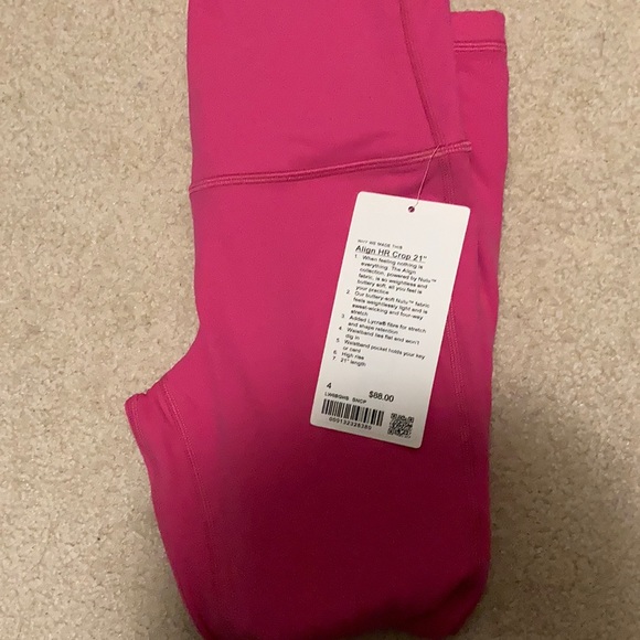 NWT Align 21” sonic pink - Picture 3 of 3